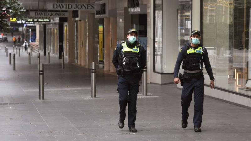Police in Melbourne, Victoria, Australia, Sept. 2