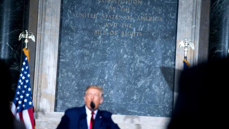 Trump speaks at White House History Conference