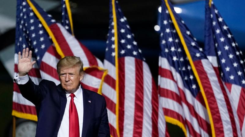 President Trump at a rally in Newport News, VA, Sept. 25