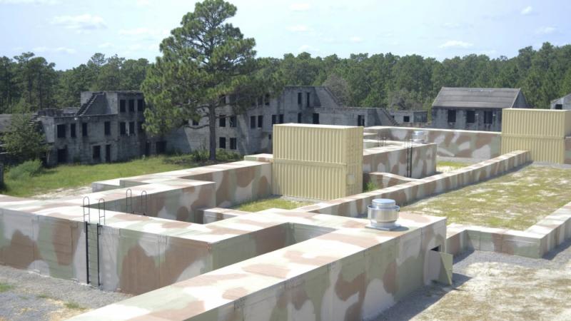Fort Bragg raining facility for subterranean warfare