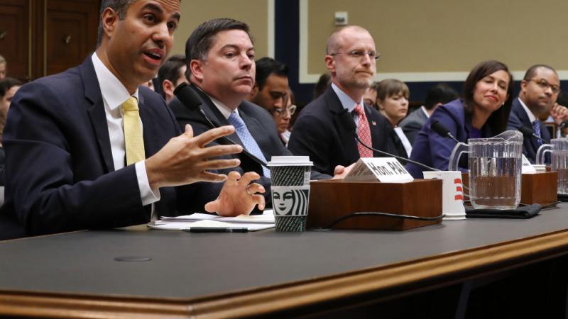 Federal Communication Commission Chairman Ajit Pai and commissioners Michael O'Rielly, Brendan Carr