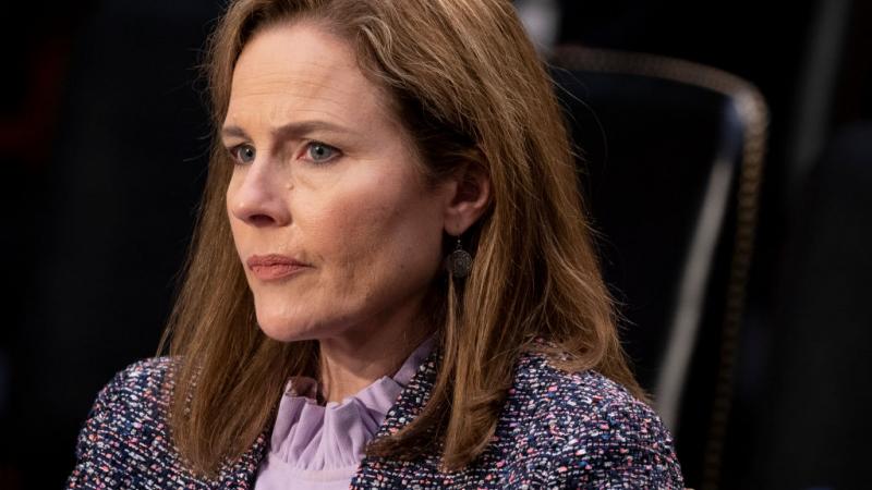 Judge Amy Coney Barrett at her confirmation hearing on October 14, 2020