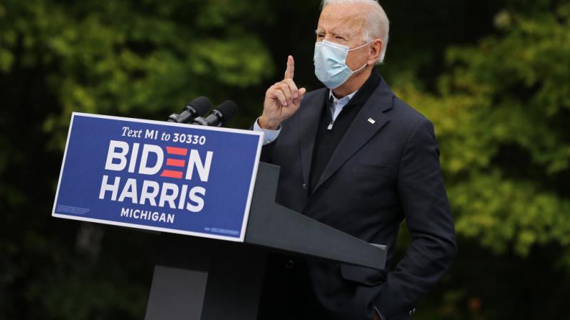 Joe Biden on October 2, 2020