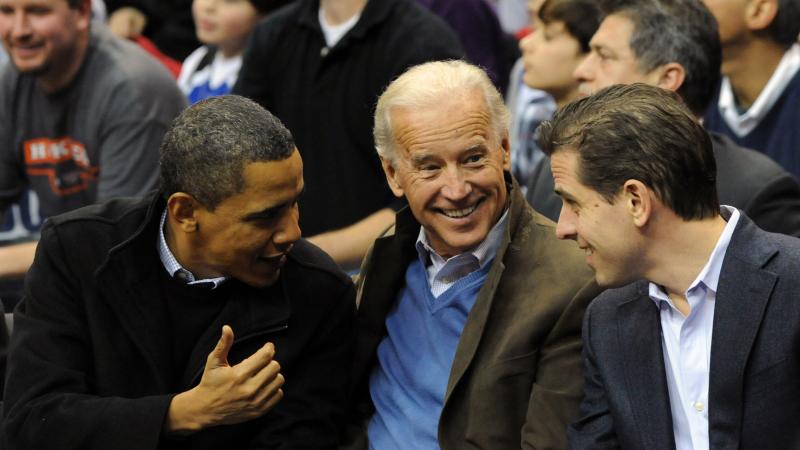 Hunter and Joe Biden with Obama