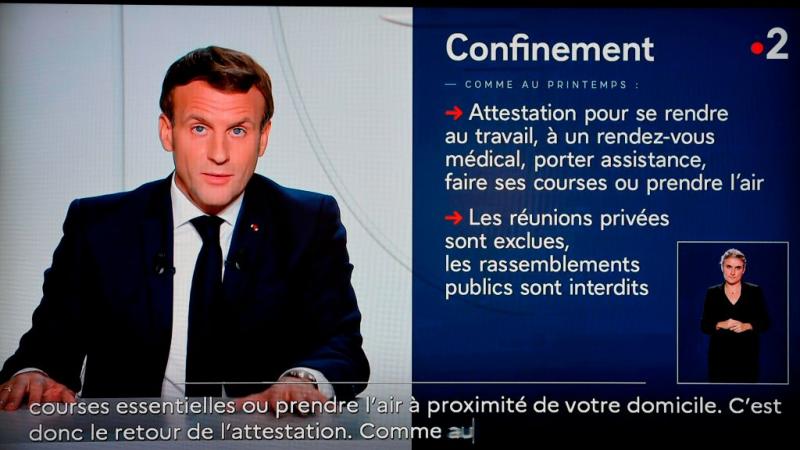 Macron, French lockdown