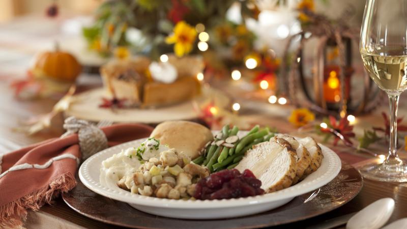 A Thanksgiving plate