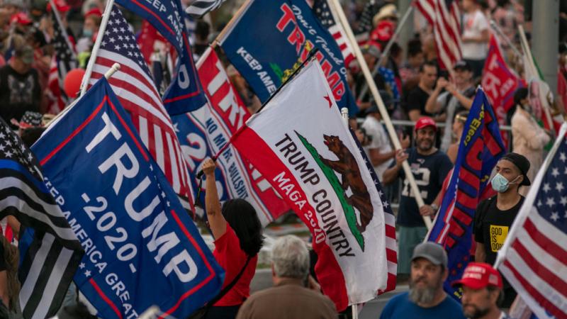 Rally on October 31, 2020 in Beverly Hills, California