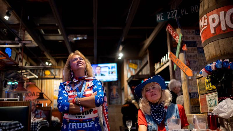 Trump voter watching Fox News.