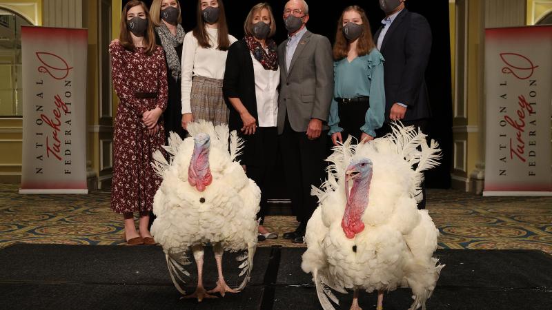 National Thanksgiving Turkeys Introduced In Washington, DC