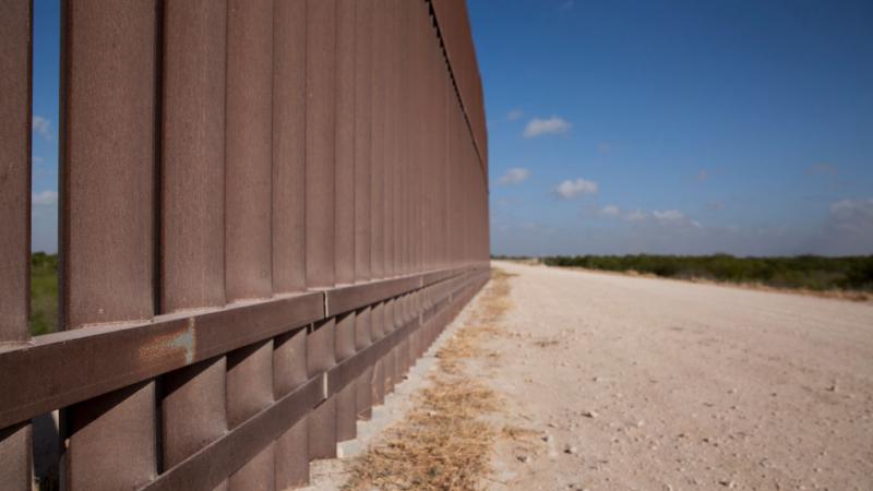 Part of the border wall in Texas