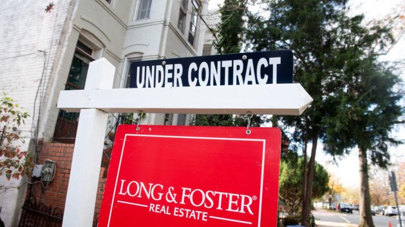 A for-sale sign in Washington, D.C., Nov. 2020