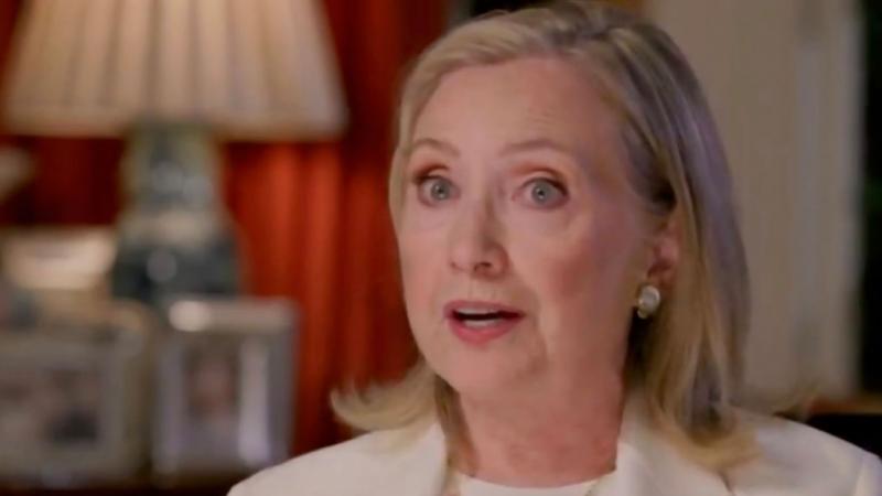 Hillary Clinton in a screenshot of DNCC's livestream of 2020 Democratic National Convention