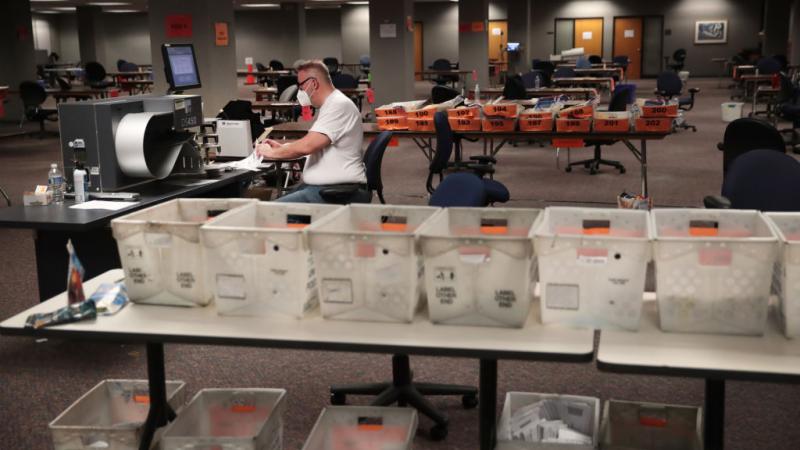 Ballot-counting in Milwaukee, Nov. 4