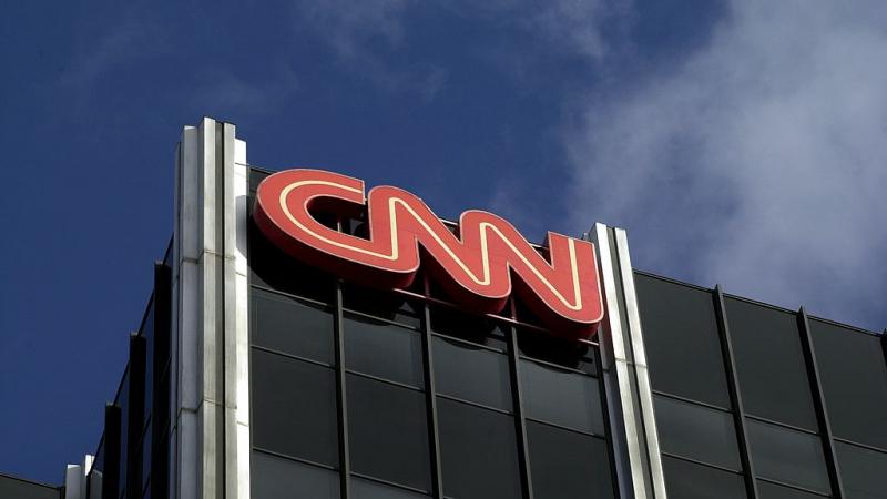 CNN logo on a building in 2000
