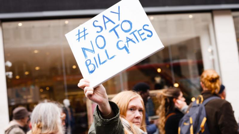 Anti-lockdown protest in London.