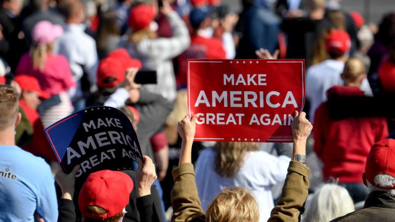 Trump supporters at a rally