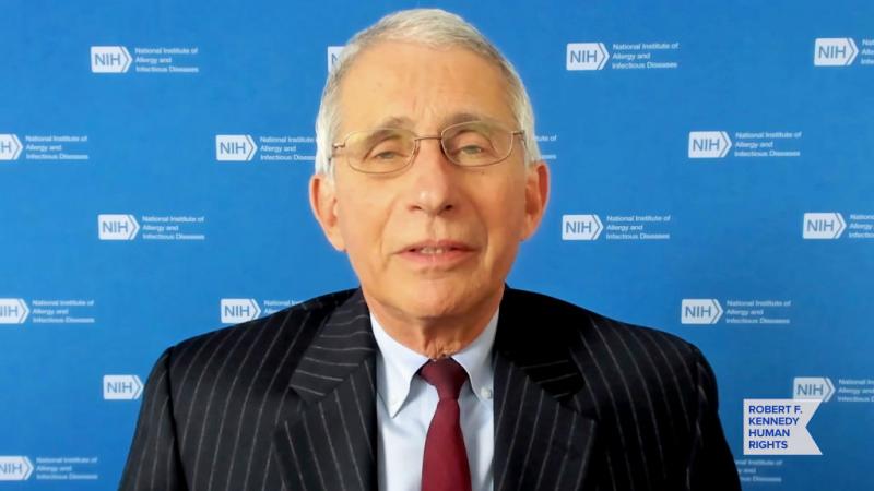 Screengrab of Dr. Anthony Fauci in December 2020