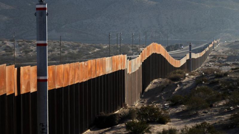 A section of the U.S.-Mexico border wall