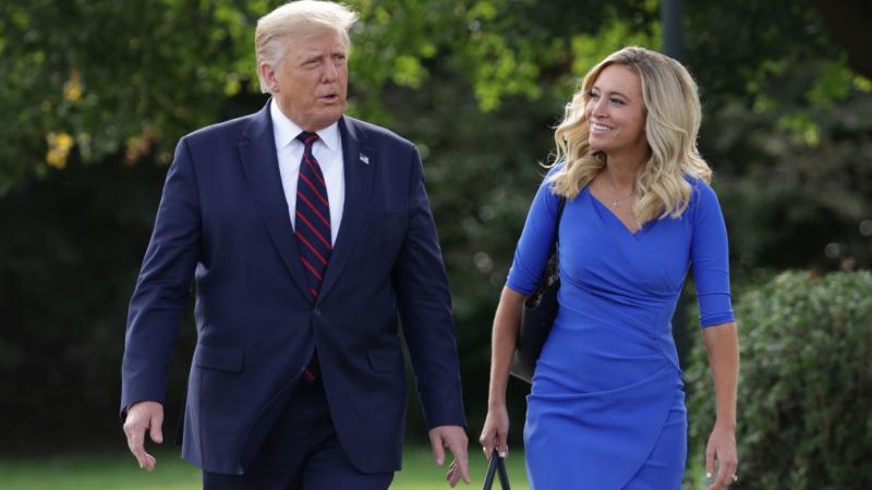 President Trump and Kayleigh McEnany