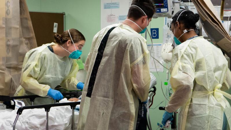 Healthcare workers amid the COVID pandemic