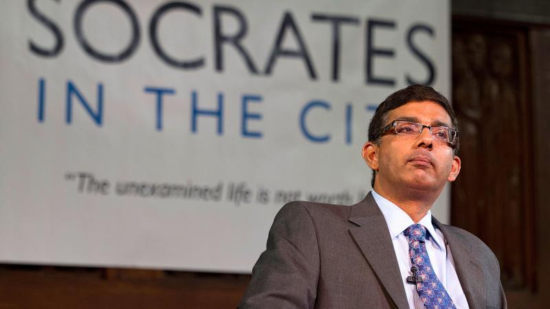 Author Dinesh D'Souza attends the "Socrates In The City" debate reception at the New York Society for Ethical Culture on March 5, 2012 in New York City.
