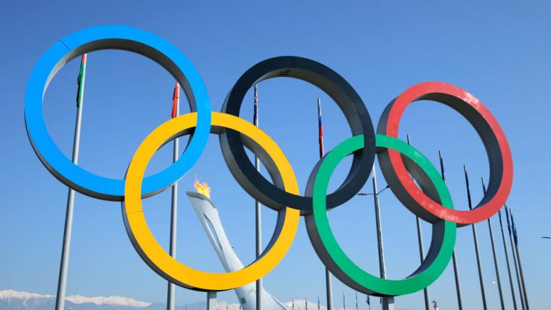 Olympic Rings in Sochi, Russia in 2014