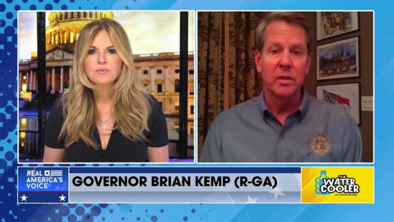 Governor Brian Kemp (R-GA) and Tara Mergener