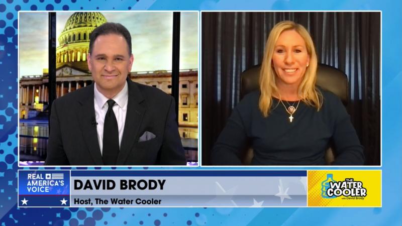 Congresswoman Marjorie Taylor Greene (R-G.A.) and David Brody