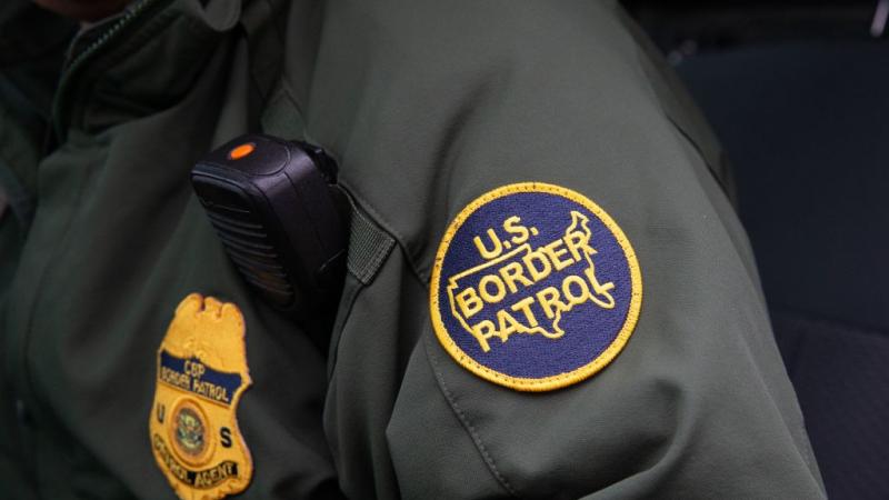 US Border Patrol patch on an agent's uniform in January 2019