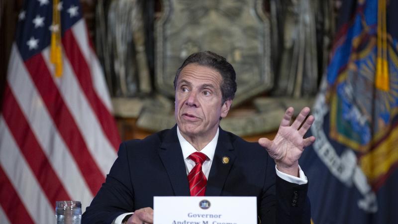 Governor Andrew Cuomo at his daily press briefing, May 2020