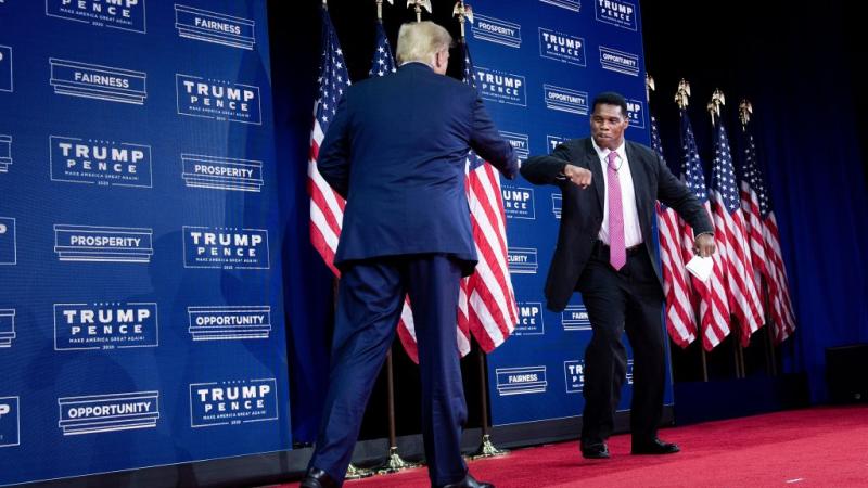 President Trump and Herschel Walker in September 2020