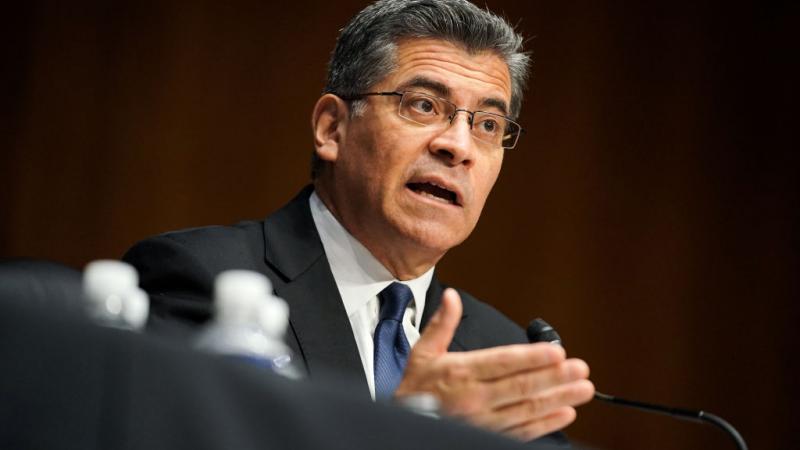 Xavier Becerra on Feb. 24, 2021