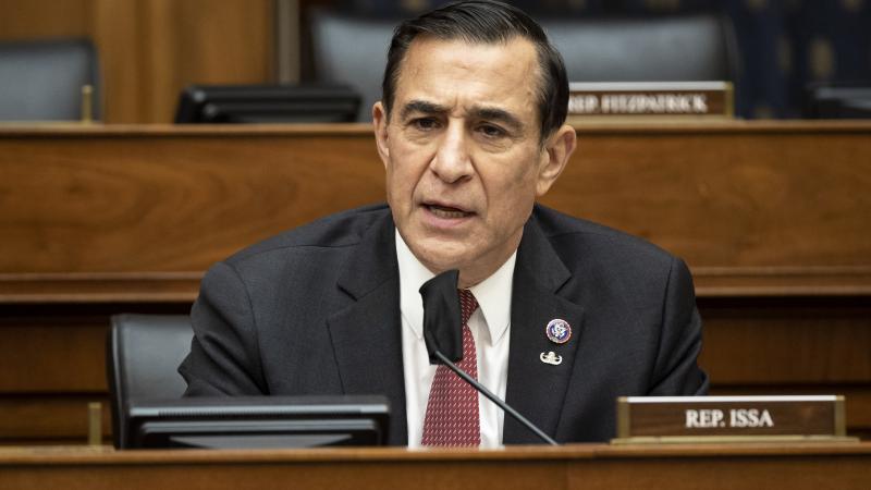 Rep. Darrell Issa (R-CA) speaks as U.S. Secretary of State Antony Blinken testifies before the House Committee On Foreign Affairs March 10, 2021 on Capitol Hill in Washington, DC.