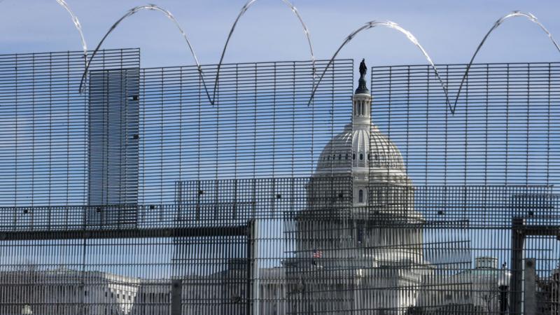 Fencing around the U.S. Capitol