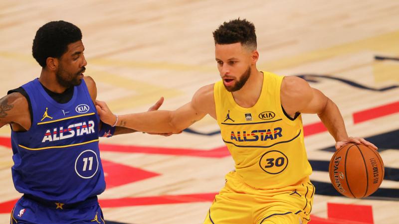 Stephen Curry and Kyrie Irving