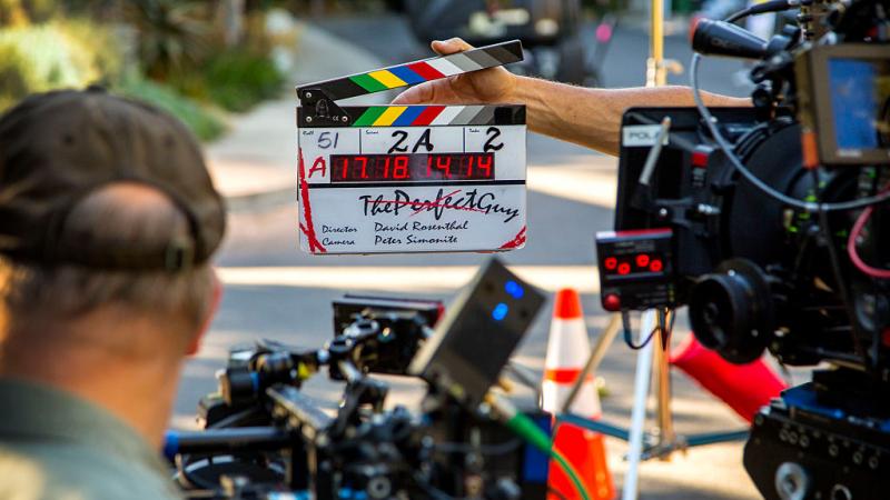 Set of Los Angeles movie 