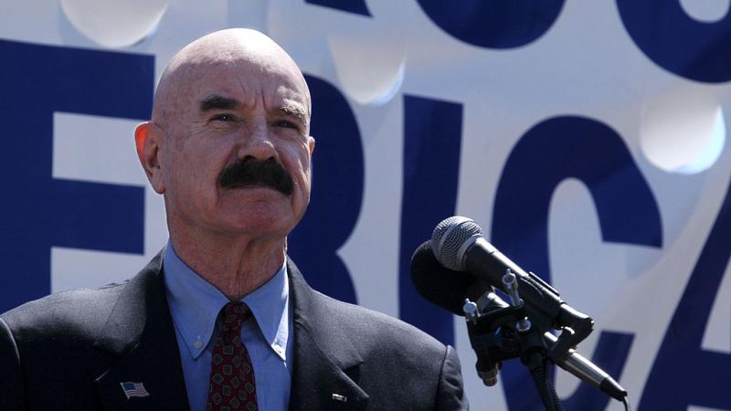 G. Gordon Liddy speaking at a pro-war rally