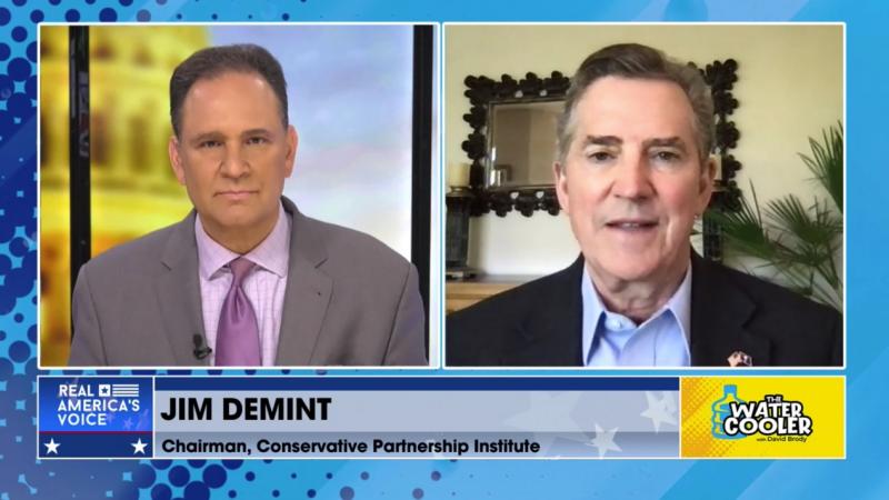 Former U.S. Senator Jim DeMint (R-S.C.) and David Brody