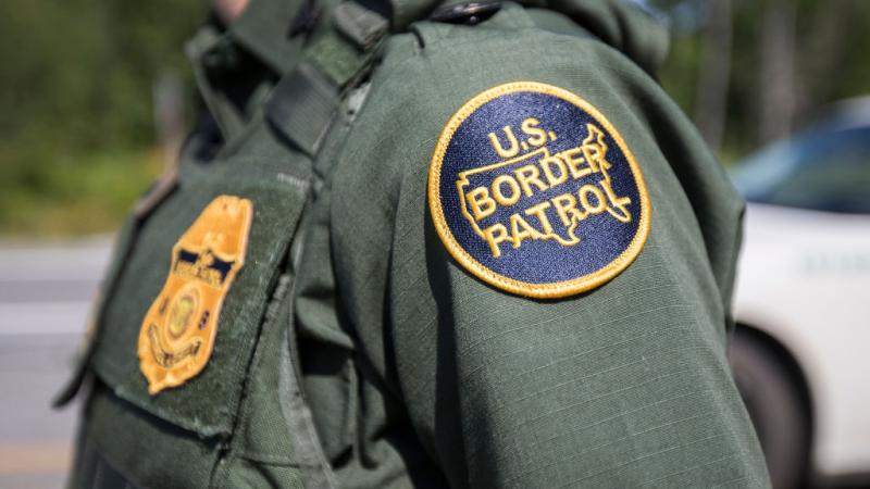 Patch on U.S. Border Patrol agent's uniform in Maine in 2018
