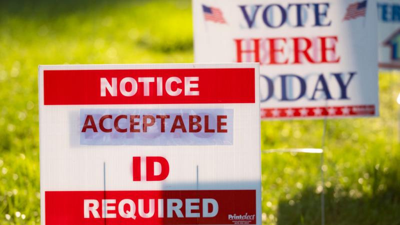 Voter ID signs