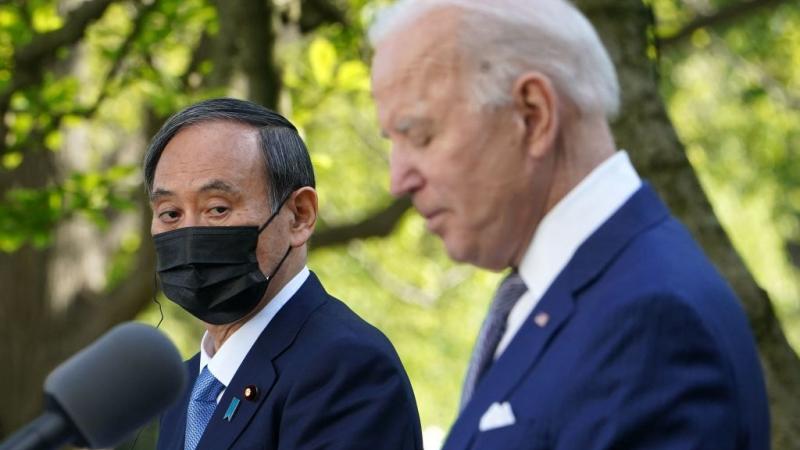 President Joe Biden and Prime Minister Yoshihide Suga