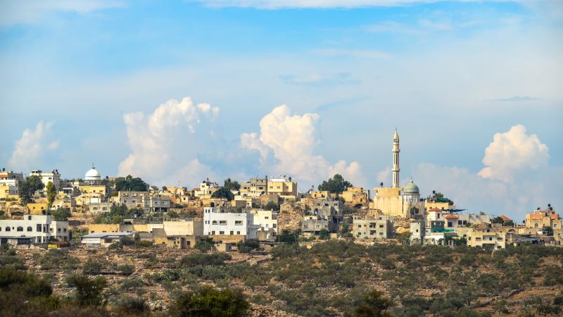 The town of Rantis in the West Bank
