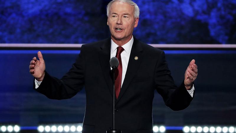 Asa Hutchinson at Republican National Convention in 2016