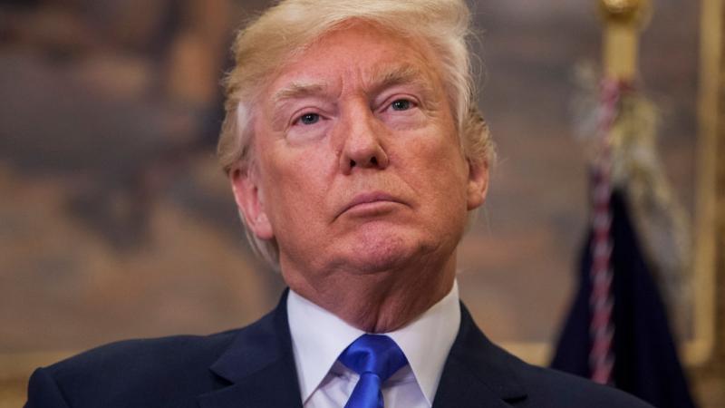 Then-President Trump in August 2017