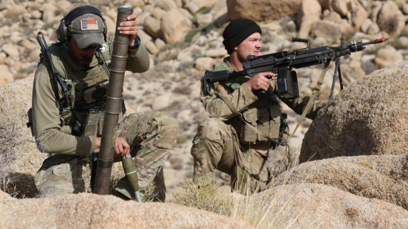 Army Green Berets in training