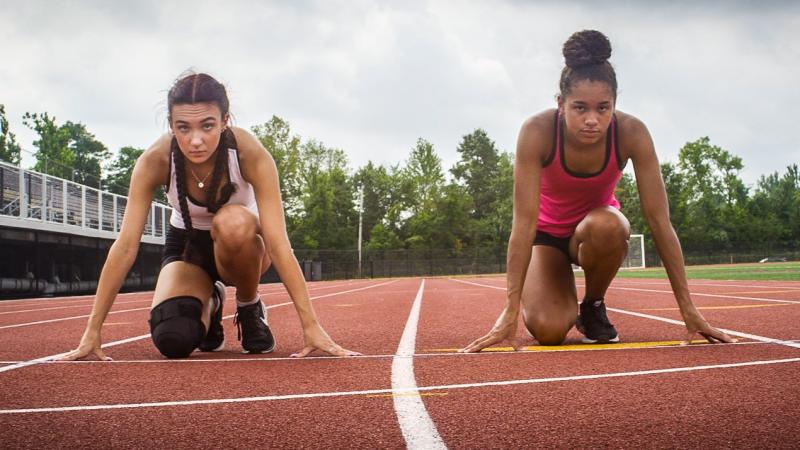 Connecticut track athletes Selina Soule and Alanna Smith