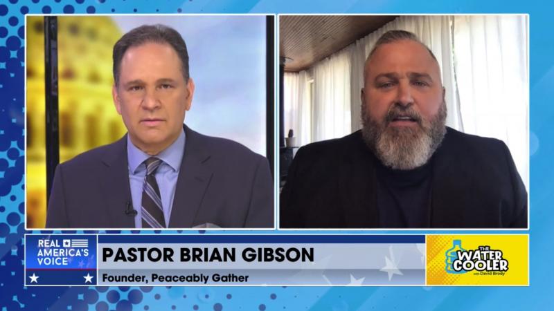 Pastor Brian Gibson and David Brody