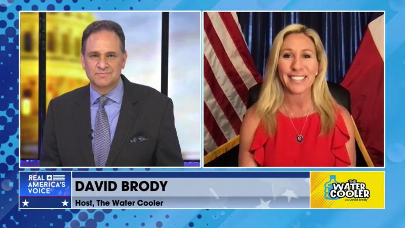 Congressman Marjorie Taylor Greene (R-G.A.) and David Brody