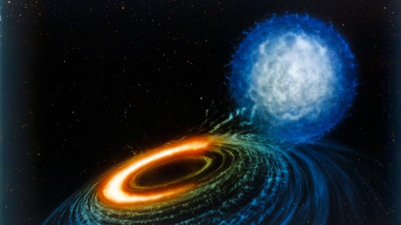 Artist's interpretation of a black hole