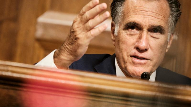 Sen. Mitt Romney in April 2021